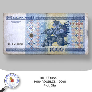 BIELORUSSIE - 1000 ROUBLES – 2000. Pick.28a