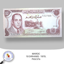 Charger l&#39;image dans la galerie, MAROC - 10 DIRHAMS - 1970. Pick.57a - NEUF/UNC
