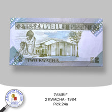 Charger l&#39;image dans la galerie, ZAMBIE - 2 KWACHA - 1984 - Pick.24a - NEUF/UNC
