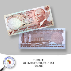 TURQUIE - 20  LIVRES TURQUES - 1984 - Pick.187a - NEUF/UNC