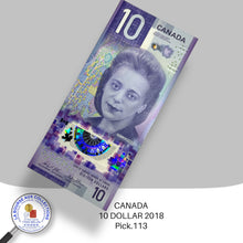 Charger l&#39;image dans la galerie, CANADA - 10 DOLLAR 2018 - Viola Desmond - Pick.113 - NEUF/UNC
