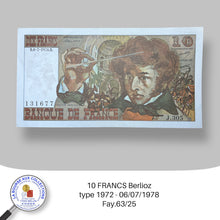 Charger l&#39;image dans la galerie, 10 FRANCS Berlioz type 1972 - 06/07/1978 - Fay.63/25
