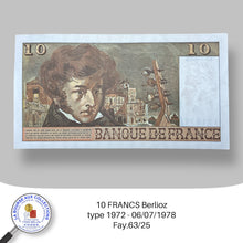 Charger l&#39;image dans la galerie, 10 FRANCS Berlioz type 1972 - 06/07/1978 - Fay.63/25
