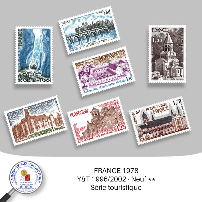 1978 - Y&T 1996/2002 - Série touristique - Neuf **