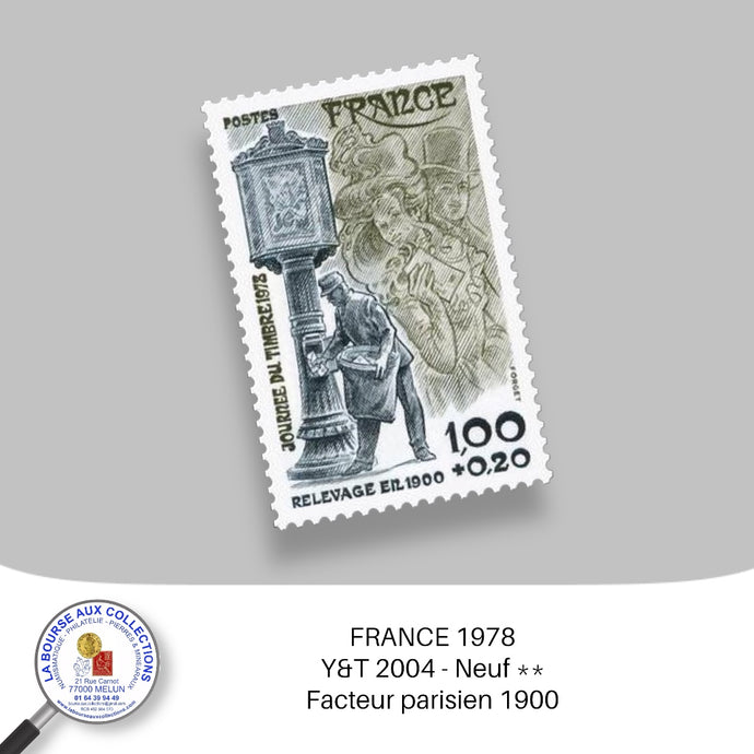 1978 - Y&T 2004 - Journée du timbre / Facteur parisien 1900 - Neuf **