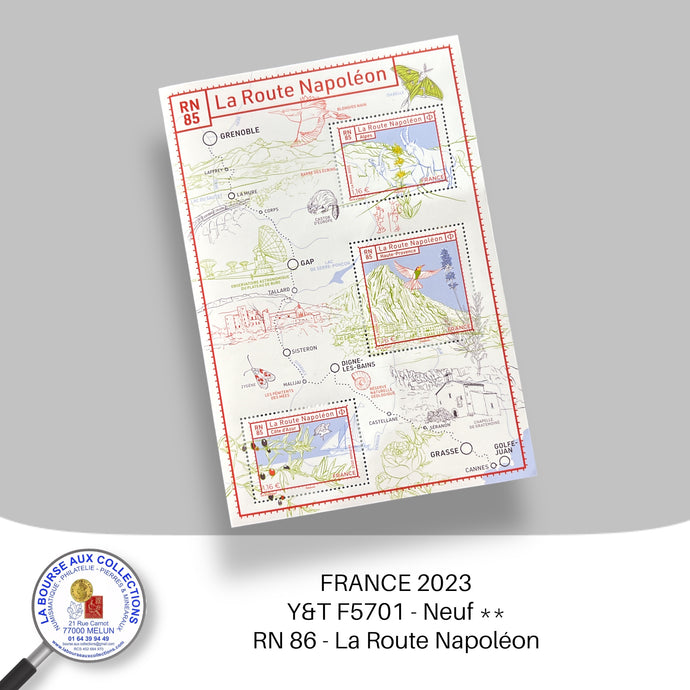 2023 - F5701 - RN 85 - La Route Napoléon - Neuf **
