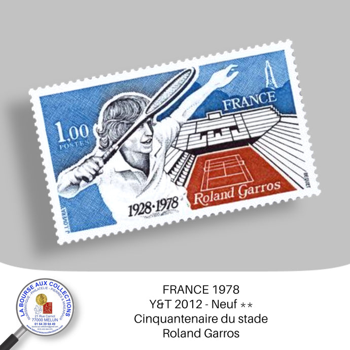 1978 - Y&T 2012 - Cinquantenaire du stade Roland Garros - Neuf **