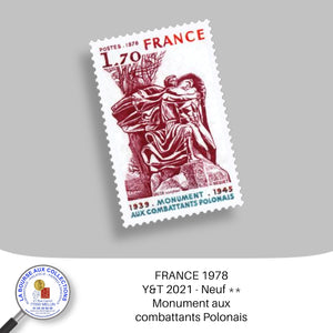 1978 - Y&T 2021 - Monument aux combattants Polonais - Neuf **