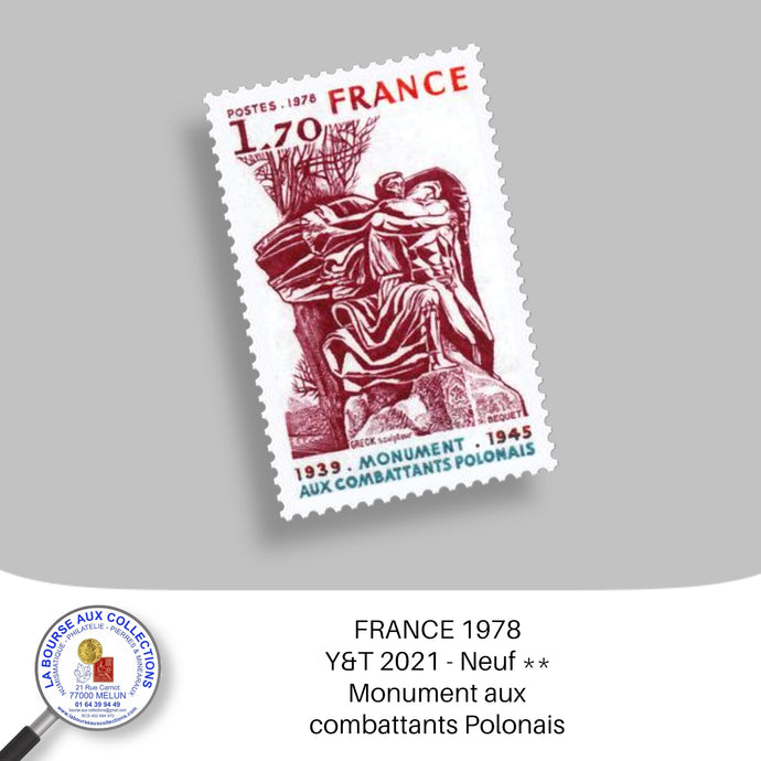 1978 - Y&T 2021 - Monument aux combattants Polonais - Neuf **