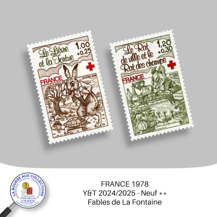 1978 - Y&T 2024/2025 - Au profit de la Croix-Rouge / Fables de La Fontaine - Neuf **