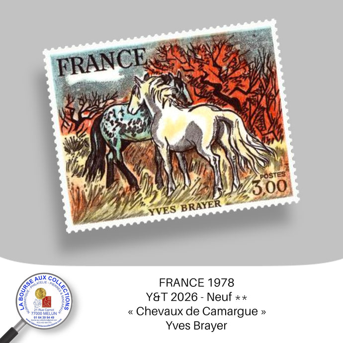 1978 - Y&T 2026 - « Chevaux de Camargue » Yves Brayer - Neuf **