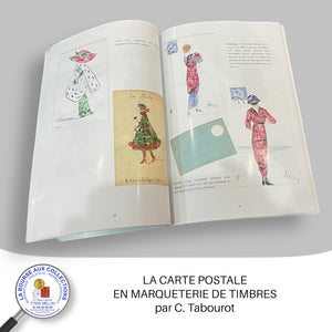 La carte postale en marqueterie de timbres, par C. Tabourot