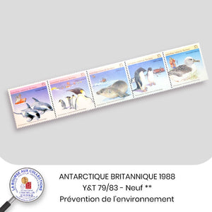 ANTARCTIQUE AUSTRALIEN 1988 - Y&T 79/83 - Technologie et préservation de l'environnement - NEUF **