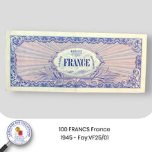 Charger l&#39;image dans la galerie, 100 FRANCS France  - 1945 - Fay.VF25/01
