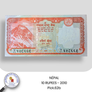 NEPAL - 20 Rupee - 2010 - Pick.62b - NEUF/UNC