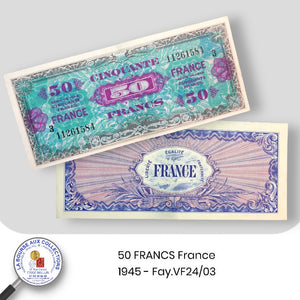 50 FRANCS France  - 1945 - Fay.VF24/03