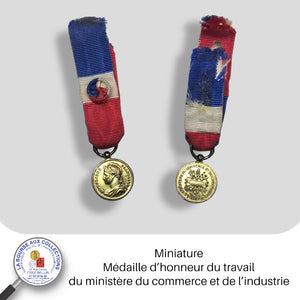 Miniature - Médaille d’honneur du travail du ministère du commerce et de l’industrie