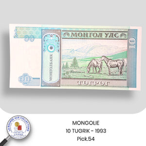 MONGOLIE - 10 TUGRIK - 1993 - Pick.54 - NEUF / UNC