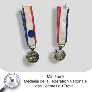 Miniature - Médaille de la Fédération Nationale des Décorés du Travail