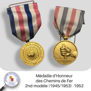 Médaille d'Honneur des Chemins de Fer, 2nd modèle (1945/1953) - 1952