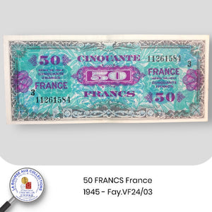 50 FRANCS France  - 1945 - Fay.VF24/03