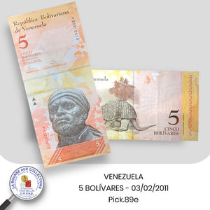 VENEZUELA - 5 Bolivares 03/02/2011 - Pick.89e
