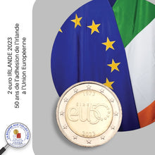 Charger l&#39;image dans la galerie, 2 euro IRLANDE 2023 - 50ème anniversaire de l’adhésion de l’Irlande à l’Union Européenne
