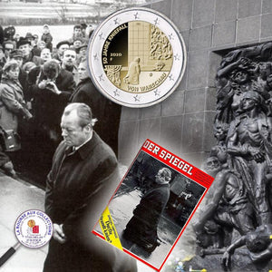ALLEMAGNE - 2 EUROS 2020 UNC- 50ème anniversaire de la génuflexion à Varsovie / La Bourse aux Collections Numismate Melun