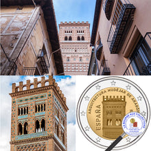 Charger l&#39;image dans la galerie, 2 euros ESPAGNE 2020 - Architecture mudéjare d’Aragon : Tour San Salvador à Teruel
