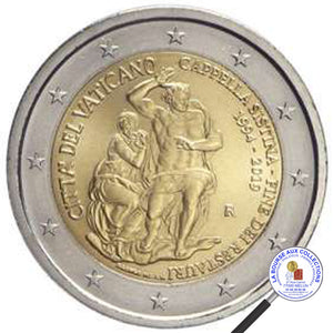 VATICAN - 2 euros 2019 BU - Fin de la restauration de la Chapelle Sixtine 1994/2019 / La Bourse aux Collections Numismate Melun