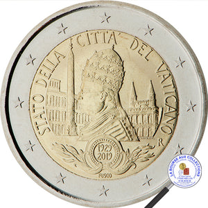 VATICAN - 2 euros 2019 BU - 90 ans de la fondation de l’État du Vatican / La Bourse aux Collections Numismate Melun