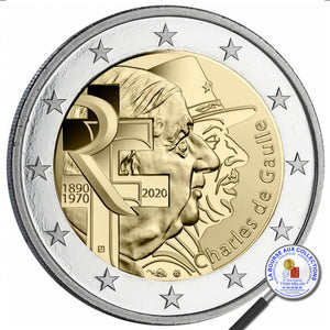 FRANCE - 2 Euros 2020 - Charles de Gaulle