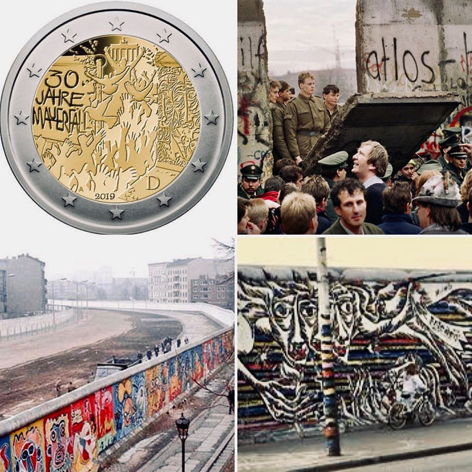 ALLEMAGNE - 2 euros 2019 UNC - 30 ans Chute du mur de Berlin / La Bourse aux Collectionbs 