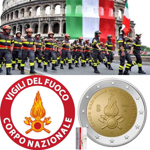 ITALIE - 2 Euros 2020 UNC - 80ème anniversaire de la fondation du Corps National des Sapeurs Pompiers