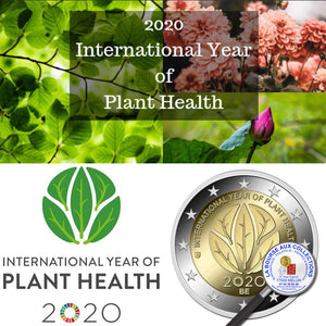 BELGIQUE - 2 euros 2020 Coincard - Année internationale de la santé des plantes La Bourse aux Collections Melun