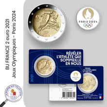 Charger l&#39;image dans la galerie, BU 5 Coincard -  2 euro FRANCE 2021 - Jeux Olympiques de Paris 2024
