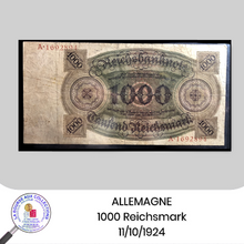 Charger l&#39;image dans la galerie, ALLEMAGNE - 1000 Reichsmark 11/10/1924. Pick.179
