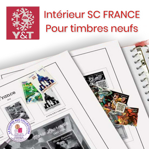 Yvert & Tellier - INTÉRIEUR FRANCE -  Feuilles SC pré-imprimées avec pochettes