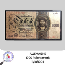 Charger l&#39;image dans la galerie, ALLEMAGNE - 1000 Reichsmark 11/10/1924. Pick.179
