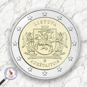 2 euros LITUANIE 2020 - Région historique de Aukštaitija (Haute Lituanie) / La Bourse aux Collections Numismate Melun