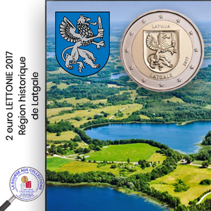 2 euro LETTONIE 2017 - Région historique de Latgale