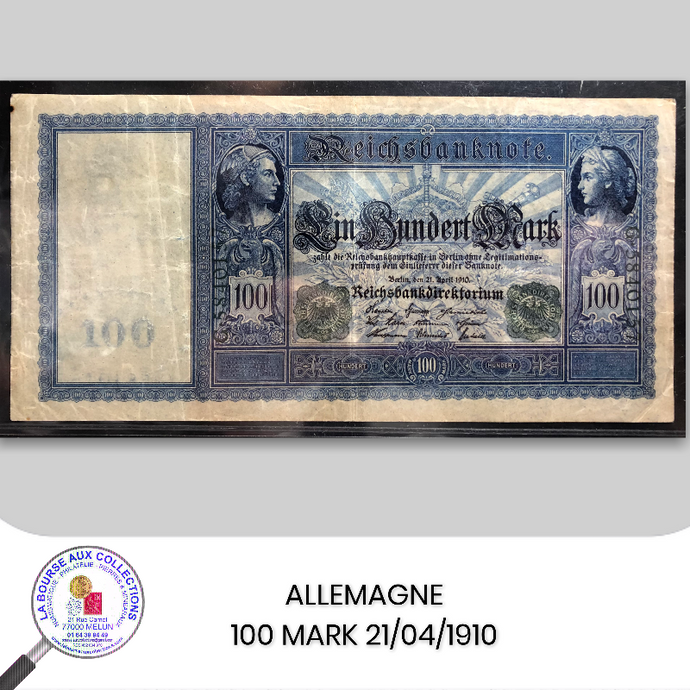 ALLEMAGNE - 100 Mark 21/04/1910 - Pick.43