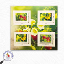 Charger l&#39;image dans la galerie, 2021 - Collector 4 timbres adhésifs TVP - Les Exclusifs - PRINTEMPS - Fraises et framboises jaunes
