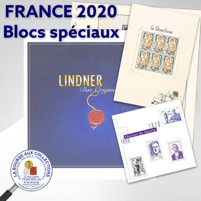 LINDNER - jeu complémentaire FRANCE Blocs spéciaux 2020