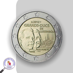 2 euro LUXEMBOURG 2012 - Grand-Duc Henri et Grand-Duc Guillaume IV