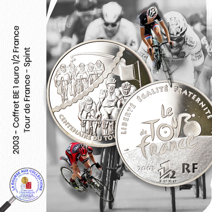 FRANCE - 1 euro 1/2 2003 argent BE – Tour de France - Sprint