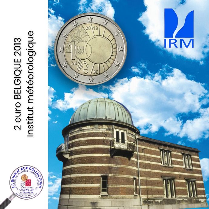 2 euro BELGIQUE 2013 - 100 ans de la création de l’Institut royal météorologique