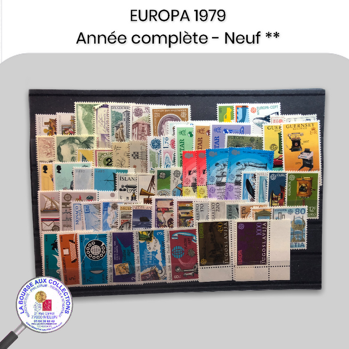 Année complète timbres EUROPA 1979 - Neufs **
