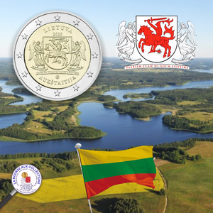 2 euros LITUANIE 2020 - Région historique de Aukštaitija (Haute Lituanie) / La Bourse aux Collections Numismate Melun