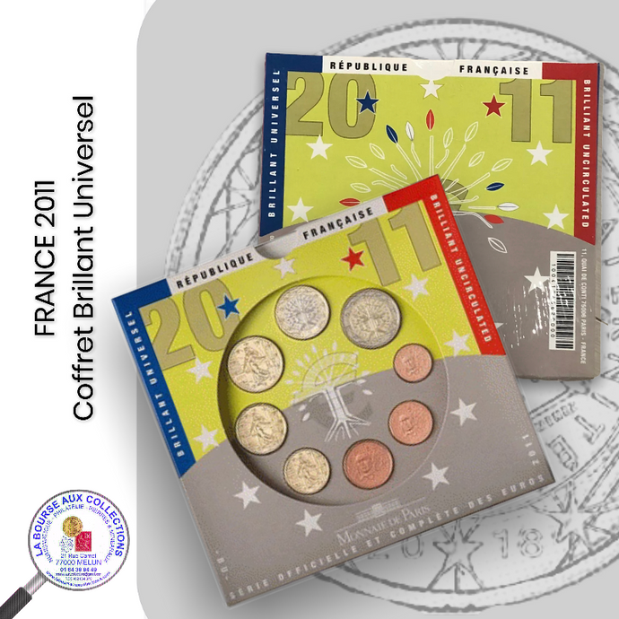 Coffret BU série monnaies euro FRANCE 2011 - Monnaie de Paris